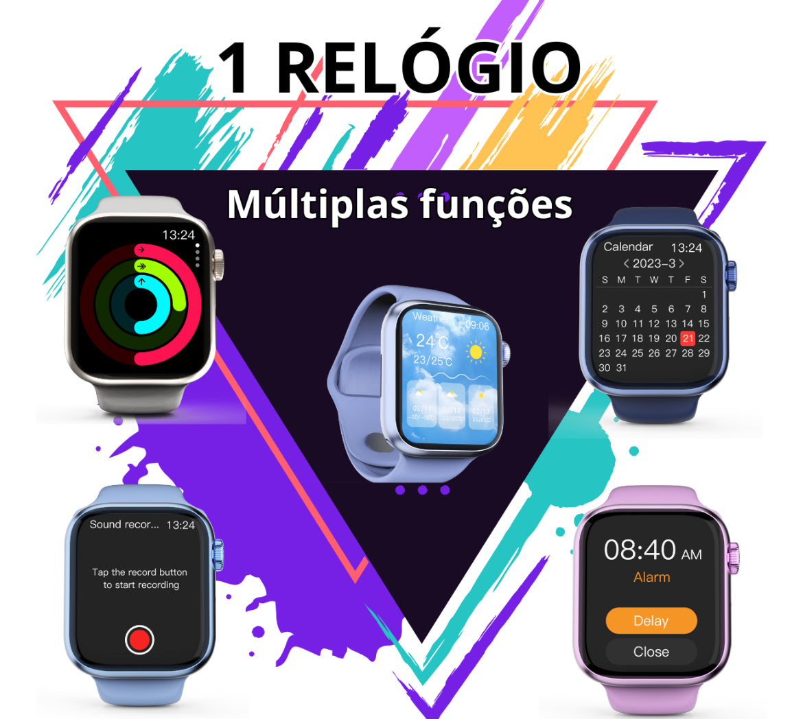Smartwatch GS9 Mini – 42mm Compatível com Android e iOS