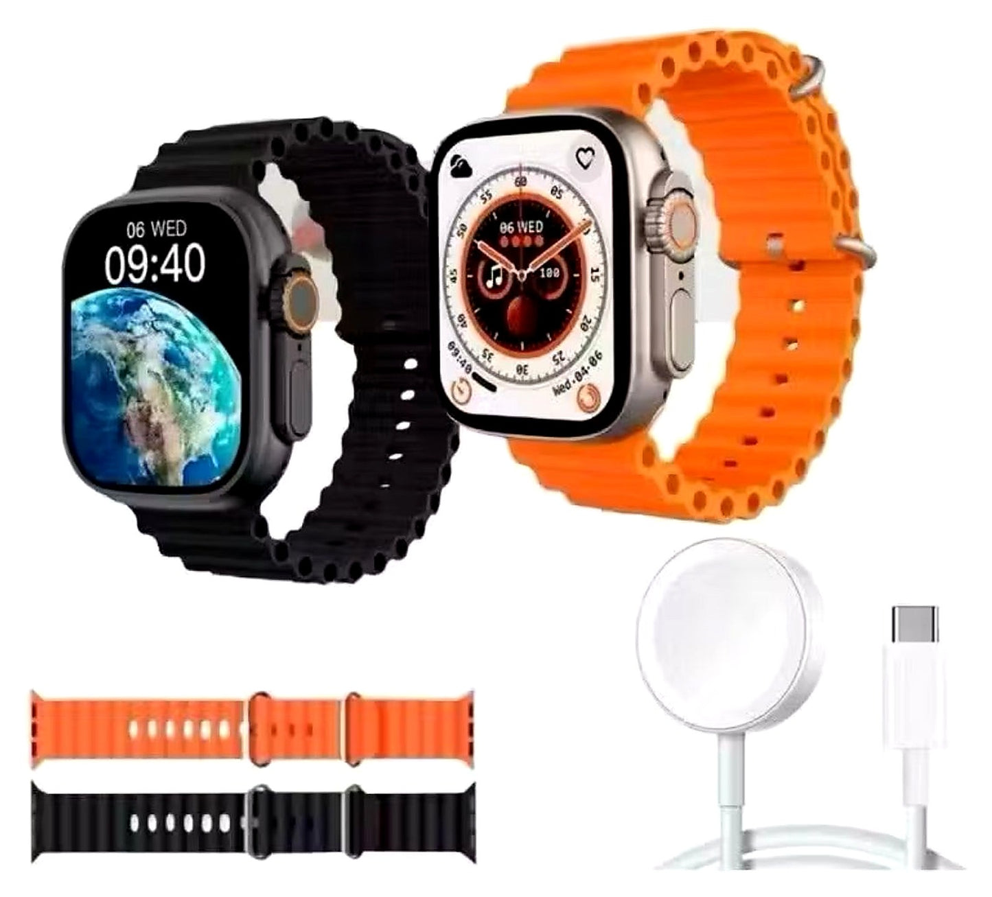 Smartwatch Watch 10 Ultra Plus – Tela AMOLED, 49mm