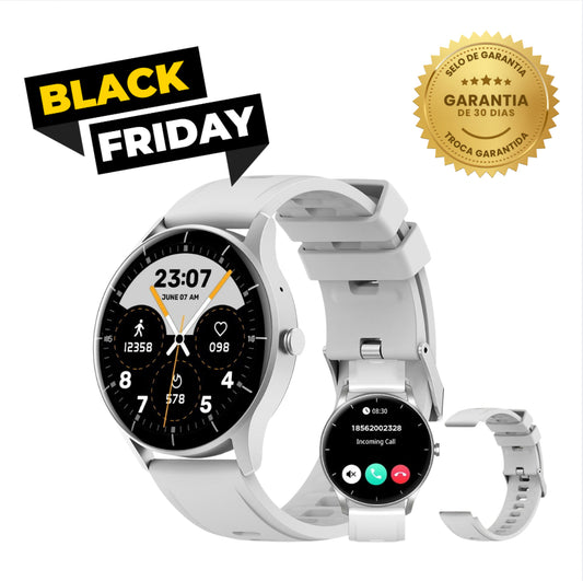 Smartwatch PEJE ZW02 – Tela Redonda AMOLED GPS Integrado Compatível com Android e iOS