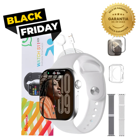 Smartwatch S11 Pro Series 11 – 49mm Compatível com Android e iOS