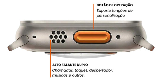 Smartwatch Watch 10 Ultra Plus – Tela AMOLED, 49mm