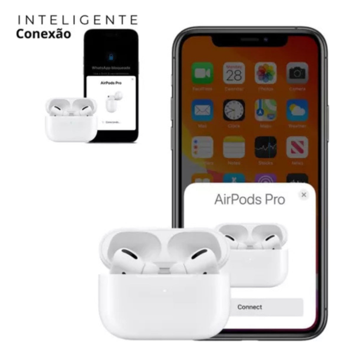 AirPods Pro 2 – 5ª Geração com Borracha Fone de Ouvido Bluetooth