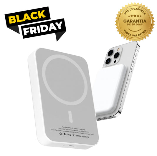 Carregador Bateria MagSafe 5000mAh Portátil e Magnético