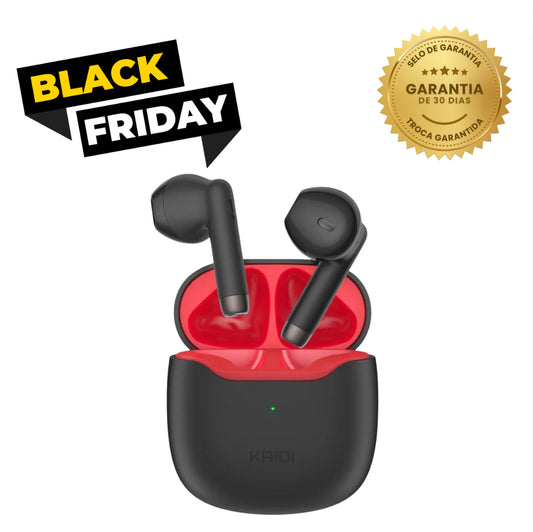 Fone de Ouvido Sem Fio Kaidi Som Potente Conforto e Qualidade