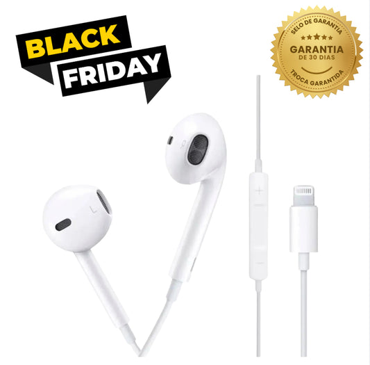 EarPods Lightning Premium Fone de Ouvido com Fio para iPhone