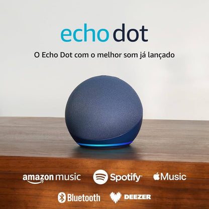 Amazon Echo Dot 5ª Geração Original – Smart Speaker com Alexa Som Potente e Inteligente