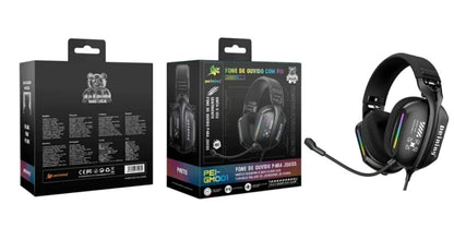 Fone de Ouvido com Fio Gamer PEI-GM001 Peining