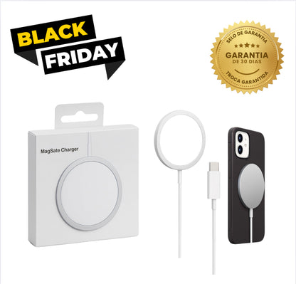 Carregador MagSafe Carregamento Rápido e Prático por Indução