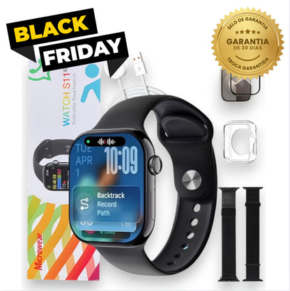 Smartwatch S11 Pro Series 11 – 49mm Compatível com Android e iOS
