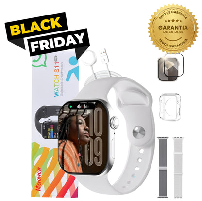 Smartwatch S11 Pro Series 11 – 49mm Compatível com Android e iOS