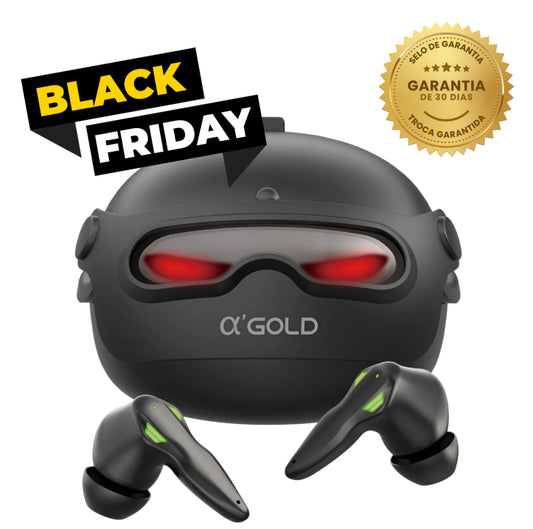Fone de Ouvido Bluetooth Sem Fio Gamer A’Gold Com Microfone