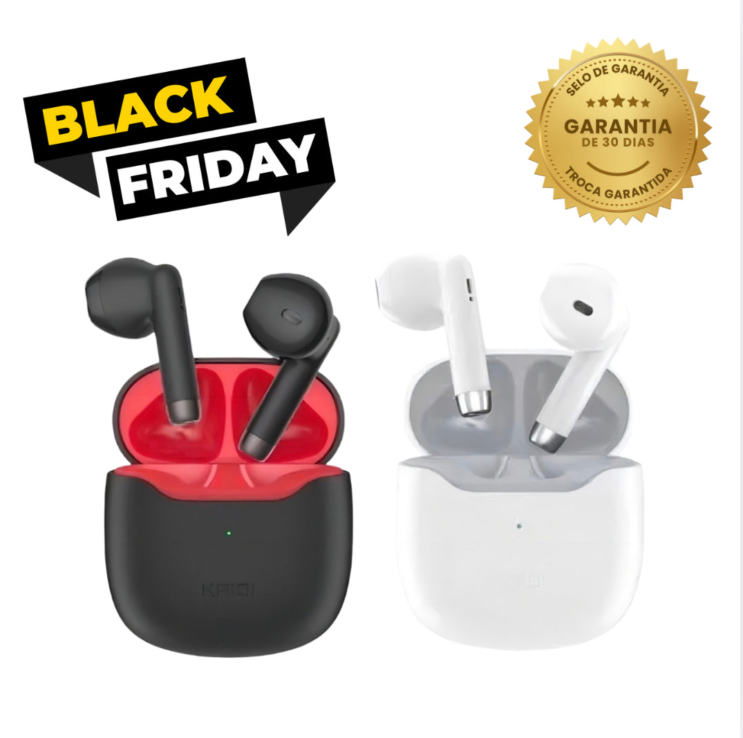 Fone de Ouvido Sem Fio Kaidi Som Potente Conforto e Qualidade