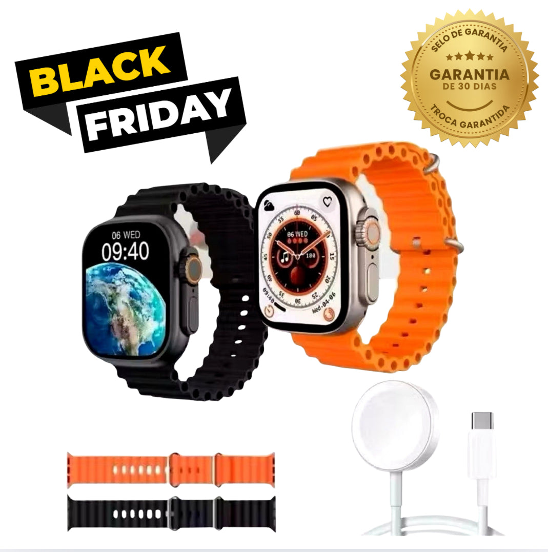 Smartwatch Watch 10 Ultra Plus – Tela AMOLED, 49mm